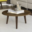 Ver imagem 3 de Sala de Estar Completa Painel com 2 Nichos, Mesa de Centro Redonda e Rack 1 Porta Espresso Móveis