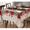 Ver imagem 1 de Toalha de Mesa Quadrada 4 Lugares Athenas Natal 108 Dohler