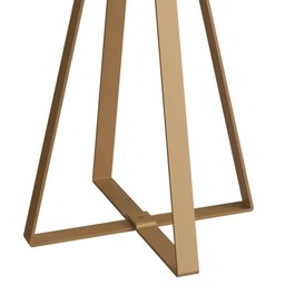 Conjunto com 02 Mesas Laterais 40cm e 45cm Pés Metálicos 27958 Artesano - Hanover/dourado - 3