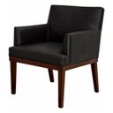 Ver imagem 3 de Kit 2 Poltronas Vitória Sala e Recepção Napa Preto- Ds Estofados