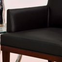 Ver imagem 5 de Kit 2 Poltronas Vitória Sala e Recepção Napa Preto- Ds Estofados