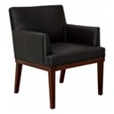 Ver imagem 2 de Kit 2 Poltronas Vitória Sala e Recepção Napa Preto- Ds Estofados