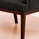Ver imagem 4 de Kit 2 Poltronas Vitória Sala e Recepção Napa Preto- Ds Estofados