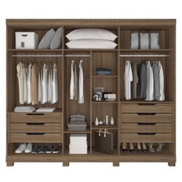 Guarda-Roupa 6 Portas 7 Gavetas Guarapari Plus Móveis Rimo Freijó/Freijó - 2