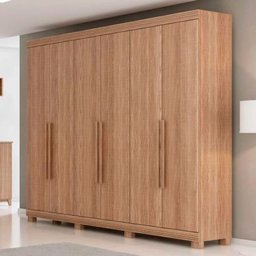 Guarda-Roupa 6 Portas 7 Gavetas Guarapari Plus Móveis Rimo Freijó/Freijó - 3