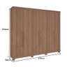 Guarda-Roupa 6 Portas 7 Gavetas Guarapari Plus Móveis Rimo Freijó/Freijó - 7