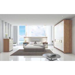 Guarda-Roupa 10 Portas 8 Gavetas Regência 10 Portas Móveis Rimo Freijó/Off-White - 6 Guarda-Roupa 10 Portas 8 Gavetas Regência 10 Portas Móveis Rimo Freijó/Off-White - 6