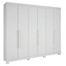 Guarda-Roupa 6 Portas 7 Gavetas Guarapari Plus Móveis Rimo Branco/Branco - 2