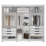 Guarda-Roupa 6 Portas 7 Gavetas Guarapari Plus Móveis Rimo Branco/Branco - 3