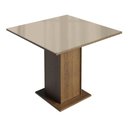 Ver imagem 6 de Conjunto Sala de Jantar Tampo de Vidro 4 Cadeiras Rustic/Crema/Imperial Sálvia Madesa