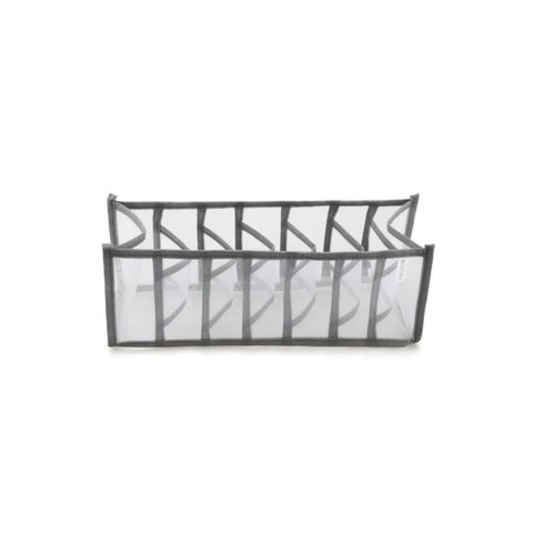 Organizador com 7 Compartimentos Cinza Transparente Kobe