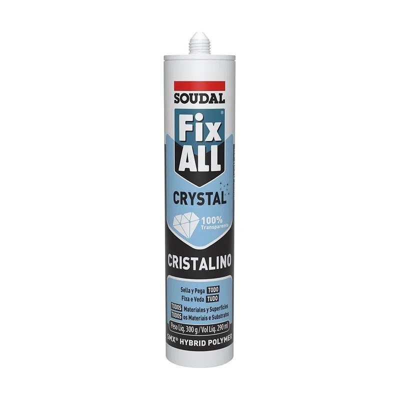 Selante FixAll Crystal Soudal - Transparente 300g