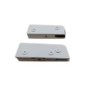 Ver imagem 1 de Dobradiça superior + inferior para porta pivotante de vidro temperado blindex - Branco