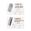 Ver imagem 3 de Dobradiça superior + inferior para porta pivotante de vidro temperado blindex - Branco