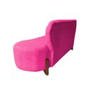 Ver imagem 4 de Sofá 2 Lugares Orgânico Curvo Tókio 150cm Veludo Rosa Pink