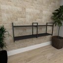 Ver imagem 1 de Aparador Industrial Aço Cor Preto Prateleiras 30cm Cor Preto Modelo Ind04Papr