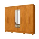 Ver imagem 3 de Guarda-Roupa Casal 8 Portas 4 Gavetas com Espelhos e Pés Diplomata Marrom/Cinamomo