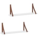 Ver imagem 1 de Kit 2 Prateleiras Gold Branco Soft - Matic