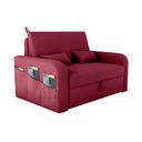 Ver imagem 1 de Sofá Cama 2 Lugares com Bau 1,40 Mts Day Matrix Vinho