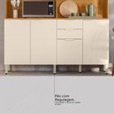 Ver imagem 7 de Cozinha Compacta Pomelo 7 Portas 2 Gavetas Cinamon/off-white - Pnr Móveis
