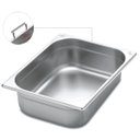 Ver imagem 1 de Cuba Tramontina 1/2 Em Aço Inox Com Alças Móveis Profundidade 65 mm - Aço 430 61063062