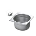 Ver imagem 1 de Cuba Tramontina 1/6 em Aço Inox com Alças Móveis Profundidade 100 Mm - Aço 304 6 Tramontina