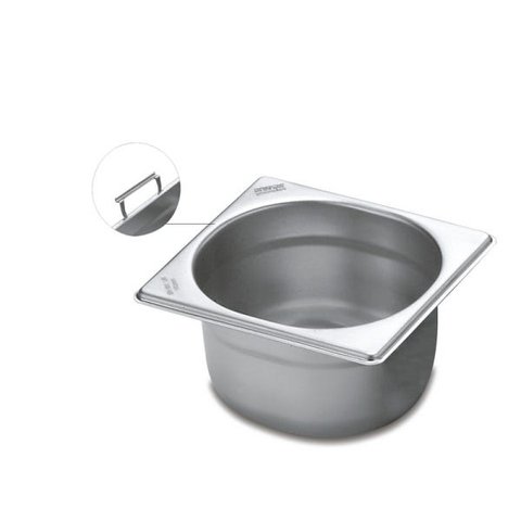 Cuba Tramontina 1/6 em Aço Inox com Alças Móveis Profundidade 100 Mm - Aço 304 6 Tramontina