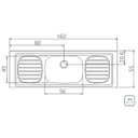 Ver imagem 1 de Pia de Apoio Tramontina Filo 56 Plus em Aço Inox 180x55 cm Tramontina 93058507