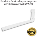 Ver mais imagens de Kit 3 Suportes de Parede para Prateleira 25cm Estilo Moderno Formato L Branco