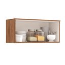Ver imagem 3 de Armário Aéreo Cozinha Modulado Alpha 2503 C/ 1 Porta Basculante 80cm Cinza - Carraro