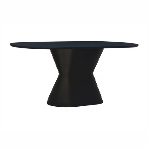 Mesa de Jantar Apollo Tampo Oblongo 180x90cm Preto