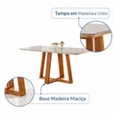 Ver imagem 6 de Sala de Jantar com Mesa e 4 Cadeiras Moscou Madeira Maciça Móveis Mundial