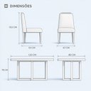 Ver imagem 7 de Sala de Jantar com Mesa e 4 Cadeiras Moscou Madeira Maciça Móveis Mundial