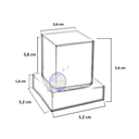 Ver imagem 6 de Acabamento Registro Quadrado Abs Preto Padrão Deca Preto