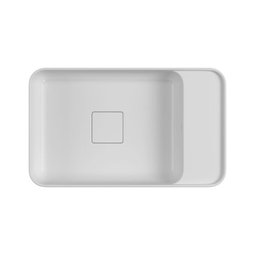 Cuba de Apoio Deca Slim 50x30 L.43050.md.17 Retangular com Mesa À Direita Branca - 3