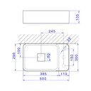 Ver imagem 5 de Cuba de Apoio Deca Slim Retangular com Mesa À Direita Branca Branco