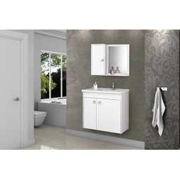 Conj Gabinete Munique 2074287 Banheiro Branco - 1
