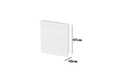 Ver imagem 2 de Rodapé Poliestireno 07cm Frisado Slim Branco 51907 Arquitech 2 M