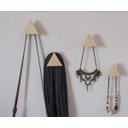 Ver imagem 4 de Kit 4 Pendurador Gancho Cabideiro De Roupa Rustico Triangulo, Multiuso Para parede