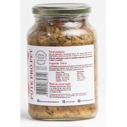 Kit Ração Comida Cães 100% Natural Úmida C/ 8 Pote Pró Pet 535g Misto Galinhada e Tropeiro C/ Carne - 8