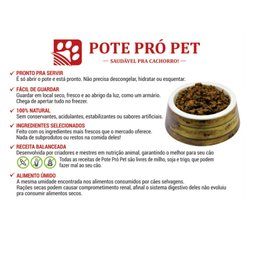 Kit Ração Comida Cães 100% Natural Úmida C/ 8 Pote Pró Pet 535g Misto Galinhada e Tropeiro C/ Carne - 10