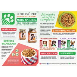Kit Ração Comida Cães 100% Natural Úmida C/ 8 Pote Pró Pet 535g Misto Galinhada e Tropeiro C/ Carne - 9
