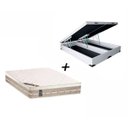 Ver imagem 1 de Colchão Castor Queen Molas Premium Tecnopedic + Box Baú Queen Sintético Branco 158x198