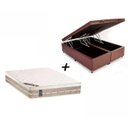 Ver imagem 1 de Colchão Castor Queen Molas Premium Tecnopedic + Box Baú Queen Sintético Marrom 158x198