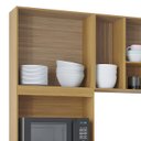 Ver imagem 6 de Cozinha Compacta Completa com Balcão para Pia 244cm Livy P11 Damasco/Off White - Mpozenato