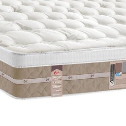 Colchão Queen Castor Silver Star Mola Pocket Air One Face + Box Baú Queen Sintético Branco 158x198 - 3