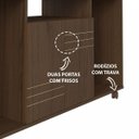 Ver imagem 7 de Sala de Estar Completa com Mesa, Rack e Painel Marrom Izzie Espresso Móveis