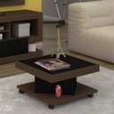 Ver imagem 3 de Sala de Estar Completa com Mesa, Rack e Painel Marrom Izzie Espresso Móveis