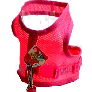 Coleira para Cachorros +Guia Snobdog - G - Fúcsia