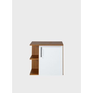 Gabinete para Banheiro 50cm Mdf Freijo com Branco Moscou - On Móveis